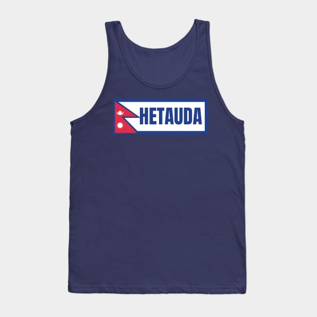 Hetauda City with Nepal Flag Tank Top by aybe7elf